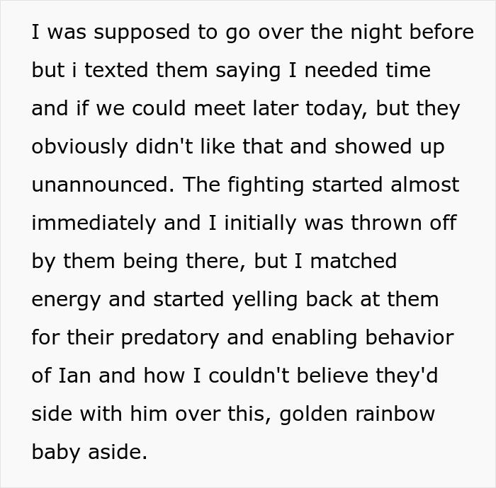 Text screenshot about family conflict with girlfriend after brother's prank. Text screenshot about family conflict with girlfriend after brother's prank.