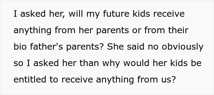 Text questioning asset inheritance for non-biological kids in family discussion. Text questioning asset inheritance for non-biological kids in family discussion.