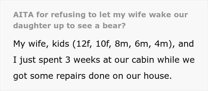 Father watches for bears at night to protect his girl with leukemia while she sleeps peacefully.