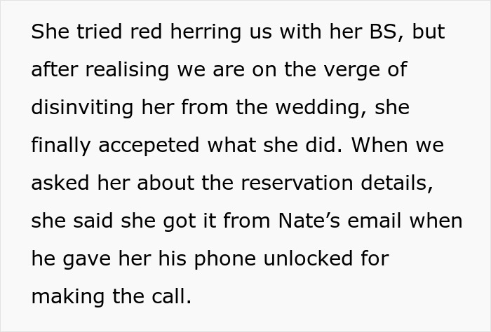 MIL discusses canceled honeymoon cover-up using son's email access. MIL discusses canceled honeymoon cover-up using son's email access.