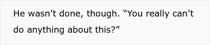 Text excerpt discussing a passenger's demand and a flight attendant's response on a flight. Text excerpt discussing a passenger's demand and a flight attendant's response on a flight.