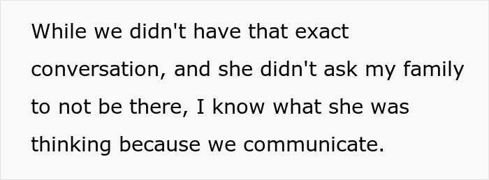 Text excerpt showing a husband explaining communication with his pregnant wife regarding family presence at birth. Text excerpt showing a husband explaining communication with his pregnant wife regarding family presence at birth.