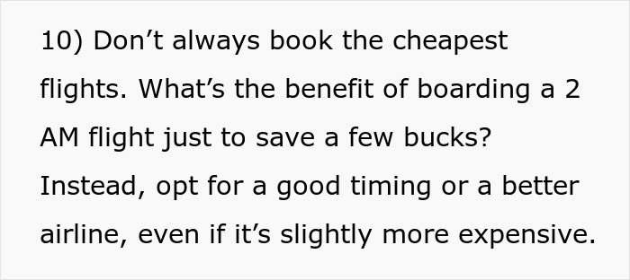 Text offering advice on finding affordable flights, recommending better timing or airlines over the cheapest options. Text offering advice on finding affordable flights, recommending better timing or airlines over the cheapest options.