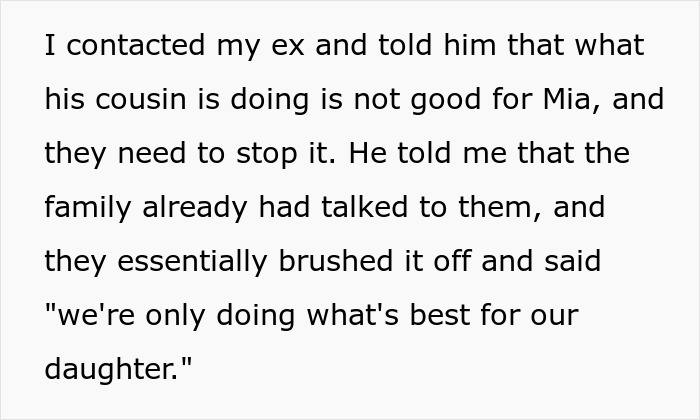 Text conversation discussing concerns over daughter's eating disorder and family's response. Text conversation discussing concerns over daughter's eating disorder and family's response.