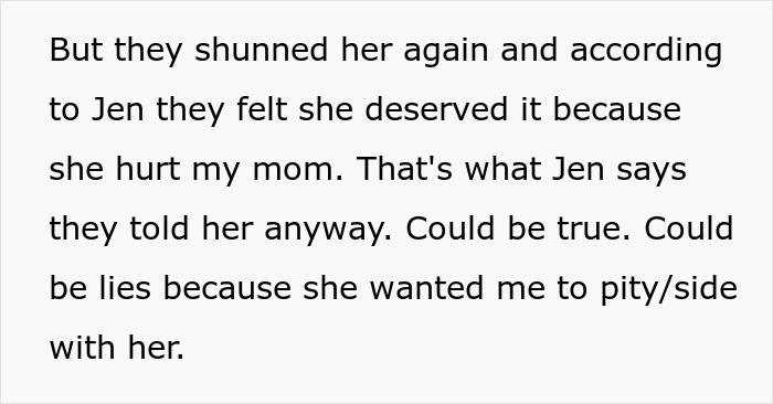 Text about a stepmom facing consequences for her actions, hinting at family dynamics and possible deception. Text about a stepmom facing consequences for her actions, hinting at family dynamics and possible deception.