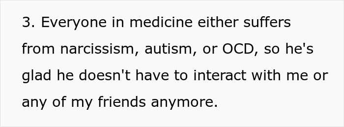 Text highlighting medical expertise challenged; mentions conditions like narcissism, autism, and OCD in medicine. Text highlighting medical expertise challenged; mentions conditions like narcissism, autism, and OCD in medicine.