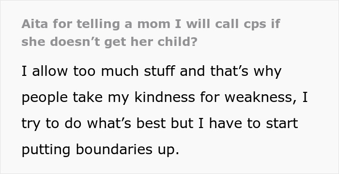 Text about a woman setting boundaries with another mom regarding babysitting duties after past play dates. Text about a woman setting boundaries with another mom regarding babysitting duties after past play dates.