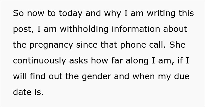 Text about a woman withholding pregnancy news from her overbearing mother-in-law for husband’s attention. Text about a woman withholding pregnancy news from her overbearing mother-in-law for husband’s attention.