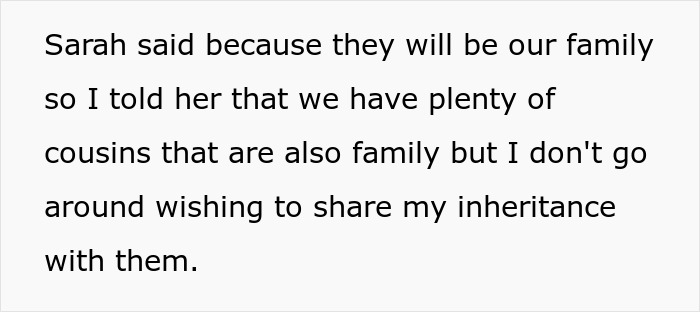 Text discussing family inheritance and assets limited to biological children. Text discussing family inheritance and assets limited to biological children.