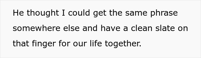 Text about future wife keeping tattoo from late husband as a concern. Text about future wife keeping tattoo from late husband as a concern.