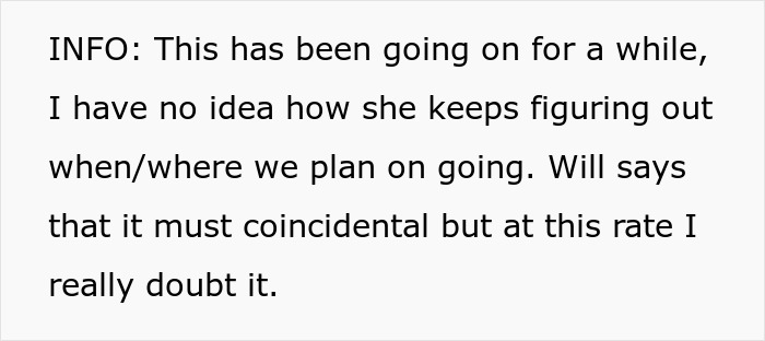 Text message discussing man's ex and secret dates coincidence. Text message discussing man's ex and secret dates coincidence.