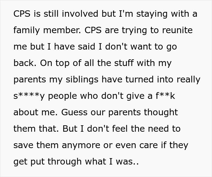Text message from a teen discussing CPS involvement and family issues, highlighting being the man of the house. Text message from a teen discussing CPS involvement and family issues, highlighting being the man of the house.
