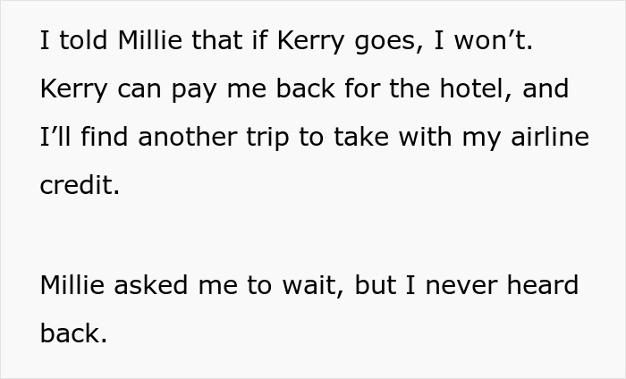 Text screenshot discussing travel plans and repayment related to a cousin's wedding. Text screenshot discussing travel plans and repayment related to a cousin's wedding.