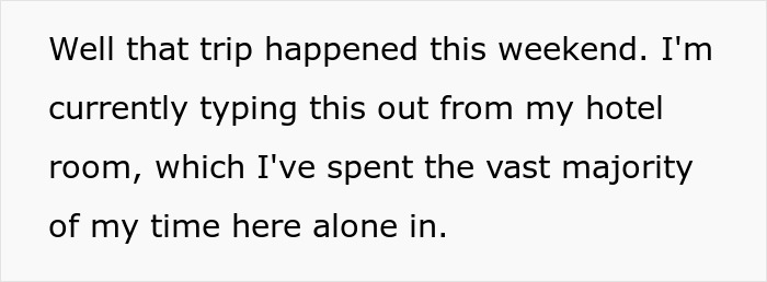 Text reading about a guy on an expensive trip alone, planned to see long-distance girlfriend. Text reading about a guy on an expensive trip alone, planned to see long-distance girlfriend.