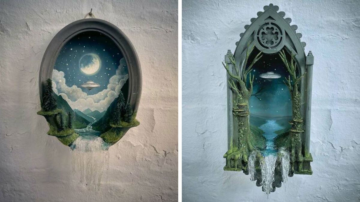 Artist Builds Fantastical Dioramas That Look Straight Out Of A Sci-Fi Fairytale (50 Photos)