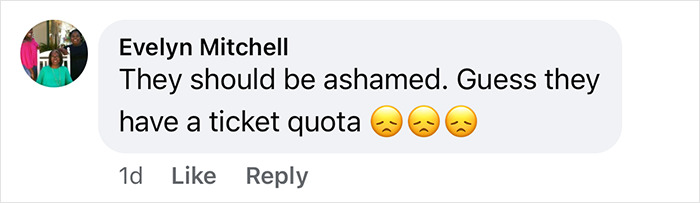 Comment on Black woman detained while man walks free, expressing disapproval and noting a perceived ticket quota. Comment on Black woman detained while man walks free, expressing disapproval and noting a perceived ticket quota.