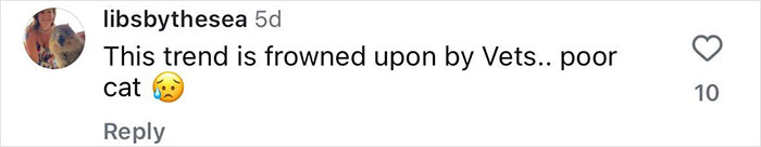 Comment on pet care trend disapproval related to animal cruelty. Comment on pet care trend disapproval related to animal cruelty.