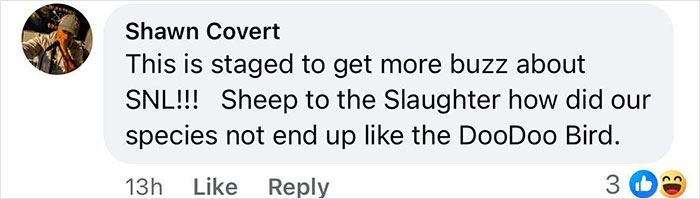 A comment discussing SNL and Morgan Wallen's actions. A comment discussing SNL and Morgan Wallen's actions.