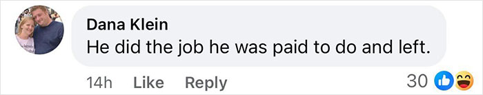 Facebook comment by Dana Klein about Morgan Wallen's exit from SNL stage, stating he did his job and left. Facebook comment by Dana Klein about Morgan Wallen's exit from SNL stage, stating he did his job and left.