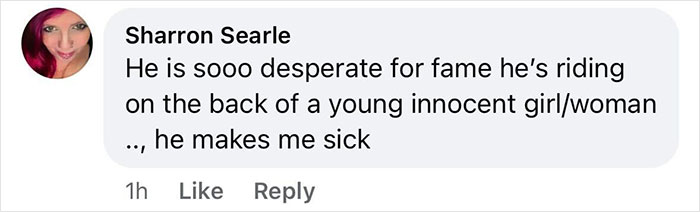 Social media comment reacting to JoJo Siwa and a man's interaction on Big Brother. Social media comment reacting to JoJo Siwa and a man's interaction on Big Brother.