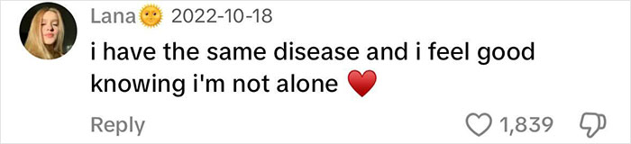 A supportive comment about dealing with disease and feeling solidarity with others. A supportive comment about dealing with disease and feeling solidarity with others.