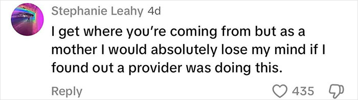 Comment on teacher's controversial adult content at daycare, highlighting parental concern. Comment on teacher's controversial adult content at daycare, highlighting parental concern.