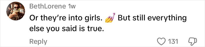 Comment discussing short-nail theory amidst patriarchy debate, with emojis and likes. Comment discussing short-nail theory amidst patriarchy debate, with emojis and likes.