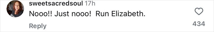 Comment expressing disapproval of Elizabeth Hurley and Billy Ray Cyrus romance, urging her to reconsider. Comment expressing disapproval of Elizabeth Hurley and Billy Ray Cyrus romance, urging her to reconsider.