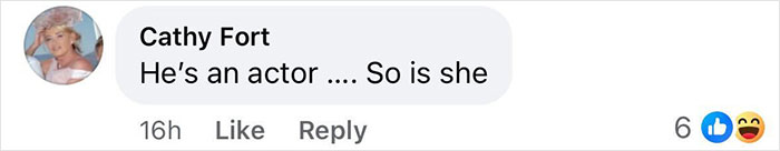 Comment by Cathy Fort: "He's an actor ... So is she," under a post related to JoJo Siwa on Big Brother. Comment by Cathy Fort: "He's an actor ... So is she," under a post related to JoJo Siwa on Big Brother.