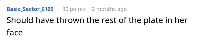 Comment on family respecting food boundaries with humor. Comment on family respecting food boundaries with humor.