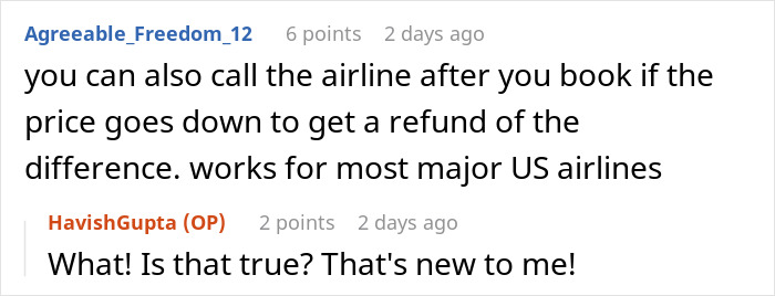 Discussion on affordable flights, highlighting a refund trick for price drops in major US airlines. Discussion on affordable flights, highlighting a refund trick for price drops in major US airlines.