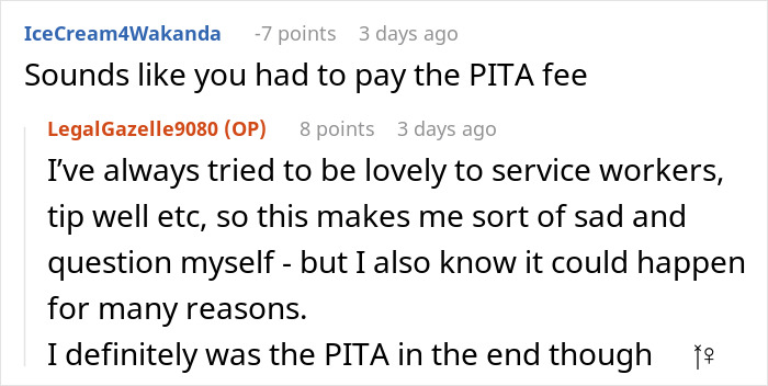 Customer vents about nail salon prices, causing chaos in comment exchange. Customer vents about nail salon prices, causing chaos in comment exchange.