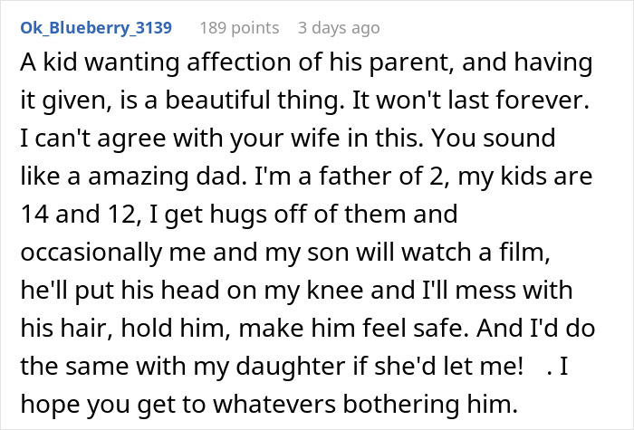 Text exchange about a teen boy wanting to snuggle with his dad, expressing affection and seeking comfort. Text exchange about a teen boy wanting to snuggle with his dad, expressing affection and seeking comfort.