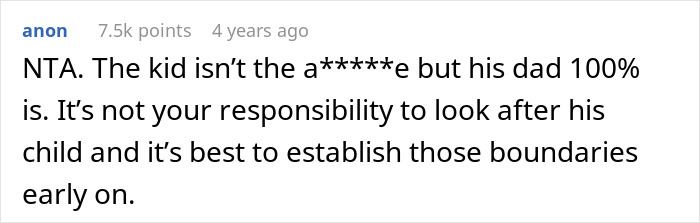 Comment addresses housemate child care issue, advises boundary setting. Comment addresses housemate child care issue, advises boundary setting.
