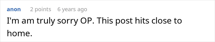 Reddit comment expressing sympathy related to a babysitting situation. Reddit comment expressing sympathy related to a babysitting situation.