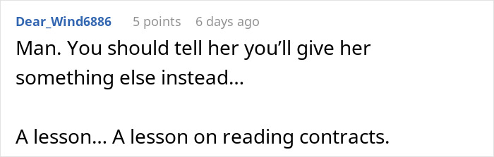 Comment about student's laptop being sold, suggesting a lesson on reading contracts. Comment about student's laptop being sold, suggesting a lesson on reading contracts.