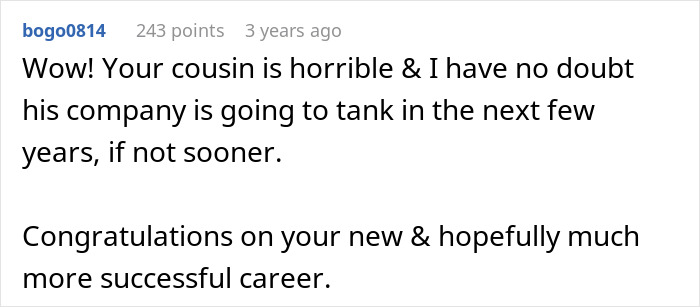 Text comment criticizing a boss about a woman on maternity leave losing a client, predicting company failure. Text comment criticizing a boss about a woman on maternity leave losing a client, predicting company failure.