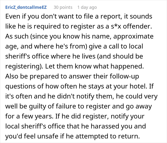 Text screenshot offering advice to a woman on dealing with a delusional client. Text screenshot offering advice to a woman on dealing with a delusional client.