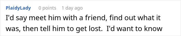 Comment advice on meeting ex with a friend after being dumped for 9 years, urging to tell him to get lost. Comment advice on meeting ex with a friend after being dumped for 9 years, urging to tell him to get lost.