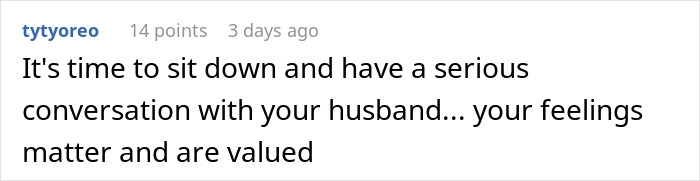 Comment about a man choosing his mom over his wife for an anniversary date, highlighting relationship concerns. Comment about a man choosing his mom over his wife for an anniversary date, highlighting relationship concerns.