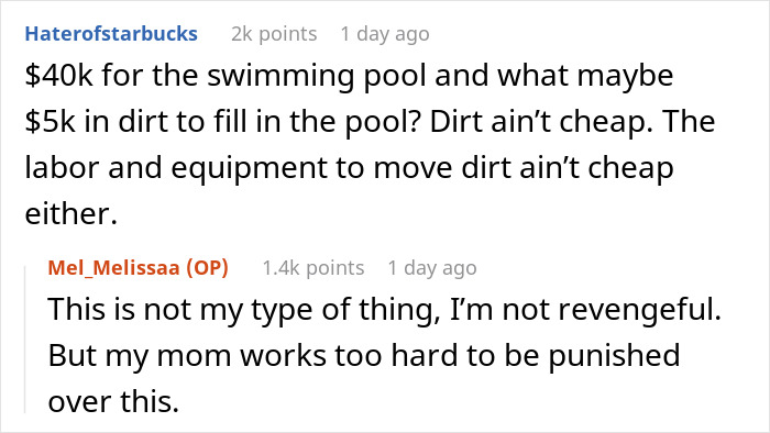 Discussion about losing $40K and a swimming pool over a neighbor’s illegal shed, with comments on costs and personal feelings. Discussion about losing $40K and a swimming pool over a neighbor’s illegal shed, with comments on costs and personal feelings.