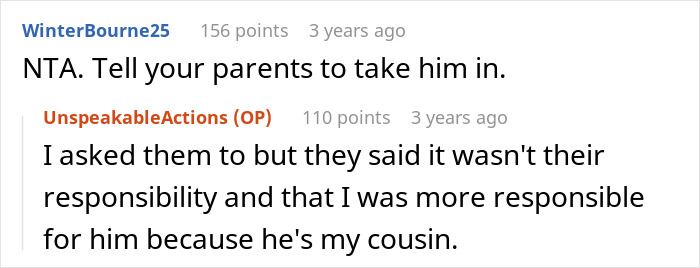 Reddit comments about a guy responsible for taking care of autistic cousin despite family reluctance. Reddit comments about a guy responsible for taking care of autistic cousin despite family reluctance.