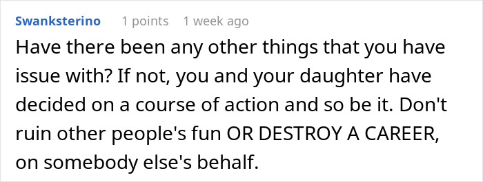 Comment discussing dance teacher's sleepover invite concerns and potential impacts. Comment discussing dance teacher's sleepover invite concerns and potential impacts.