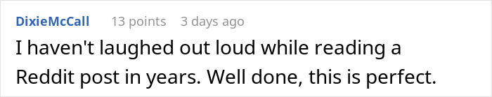 Reddit comment praising a humorous post about their event manager's dramatic humiliation on stage. Reddit comment praising a humorous post about their event manager's dramatic humiliation on stage.