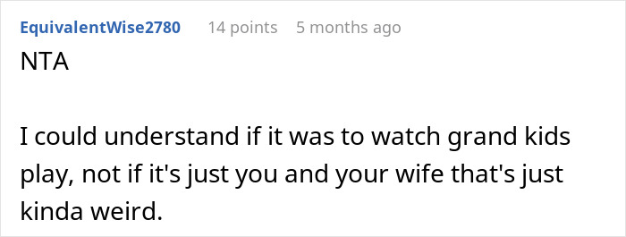 Comment on vacation house security cameras and privacy concerns. Comment on vacation house security cameras and privacy concerns.