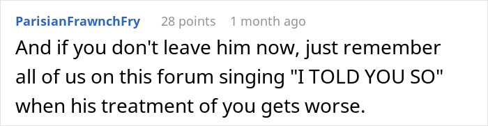 Forum comment reacting to freak-out over vegetarian meatballs, mentioning potential relationship issues. Forum comment reacting to freak-out over vegetarian meatballs, mentioning potential relationship issues.