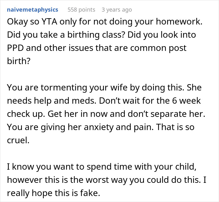 Text message discussing concerns about newborn care, wife's well-being, and postpartum issues. Text message discussing concerns about newborn care, wife's well-being, and postpartum issues.
