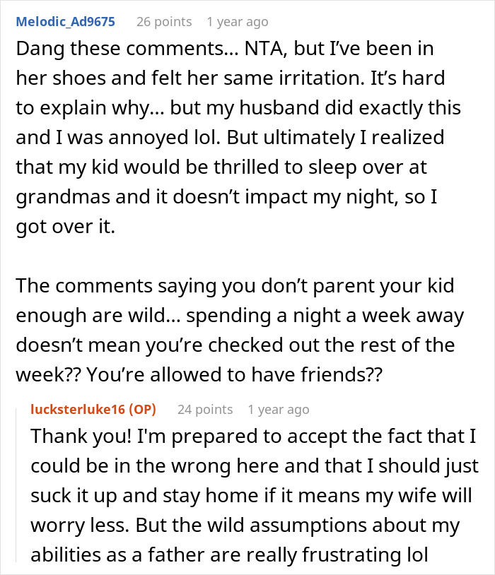 Man Refuses To Watch Daughter On Wife’s Night Out: “A Form Of Punishment” Man Refuses To Watch Daughter On Wife’s Night Out: “A Form Of Punishment”