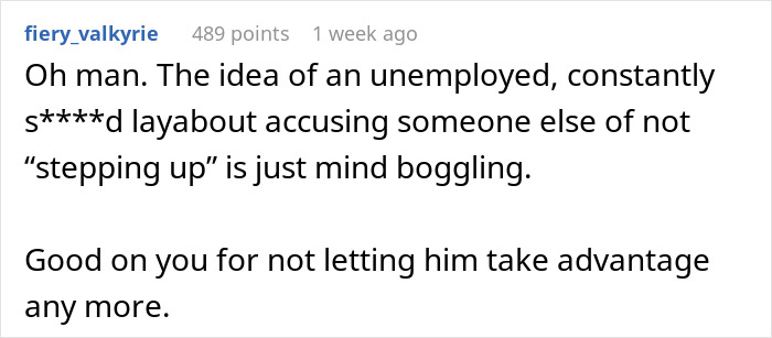 Reddit comment criticizing someone for being lazy and not contributing. Reddit comment criticizing someone for being lazy and not contributing.