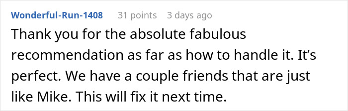 Text response to handling notorious friend splitting the bill comment on Reddit. Text response to handling notorious friend splitting the bill comment on Reddit.